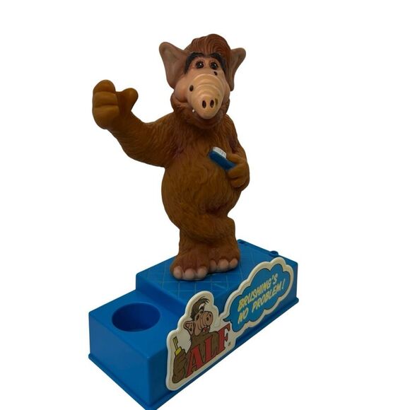 1987 Alien Productions ALF Toothbrush Holder Stand NO BRUSH INCLUDED - Picture 2 of 14